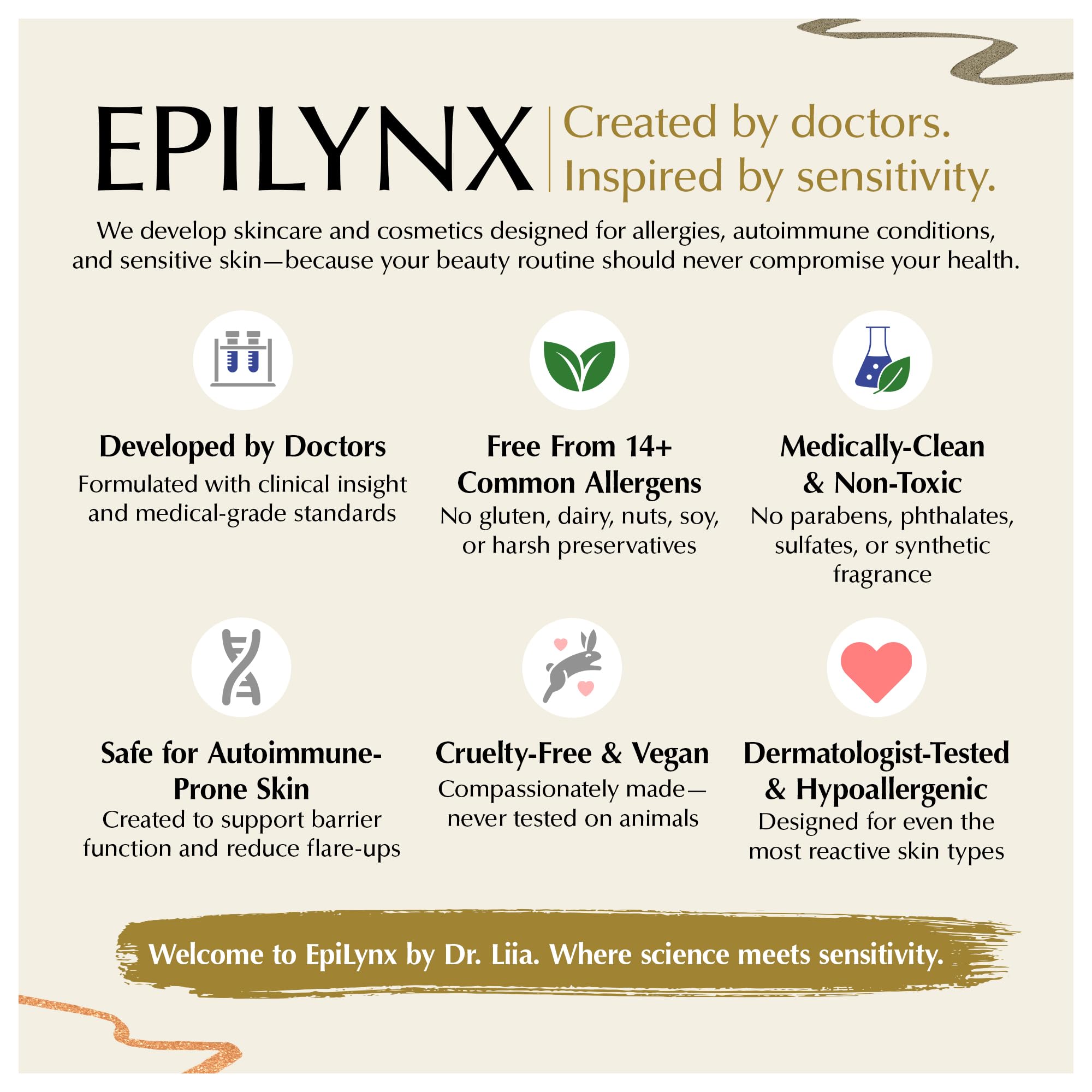 EPILYNX Eyeliner adapté aux yeux sensibles formulé sans irritants