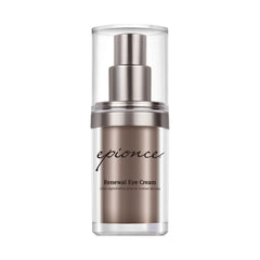 Epionce Renewal Eye Cream sur flacon, hydratation légère pour le contour des yeux.