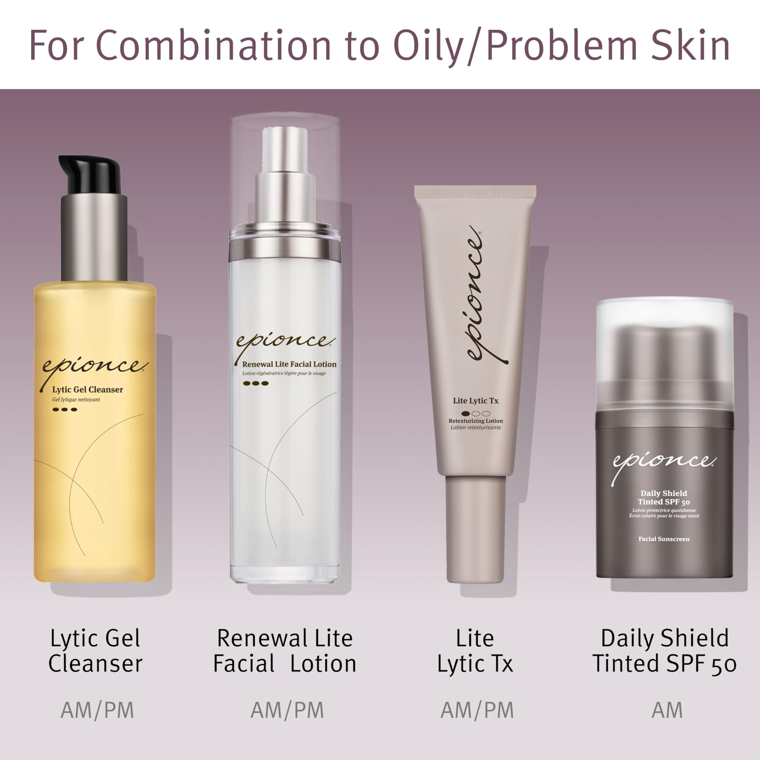 Epionce Lytic Gel Nettoyant – action démaquillante et purifiante pour peau nette.