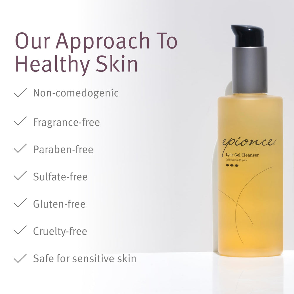 Epionce Lytic Gel Nettoyant – adapté aux peaux mixtes et au sébum.