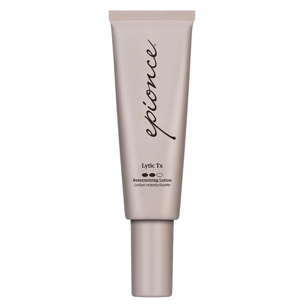 Epionce Lytic Tx : flacon-pompe montrant une solution purifiante pour pores