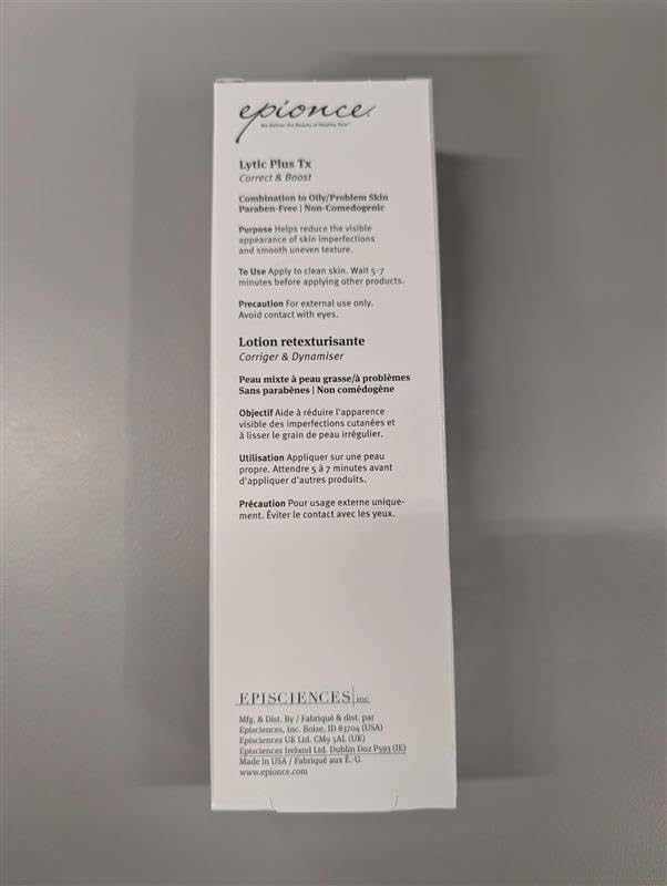 Epionce Lytic Tx – rituel quotidien simple pour réduire les imperfections