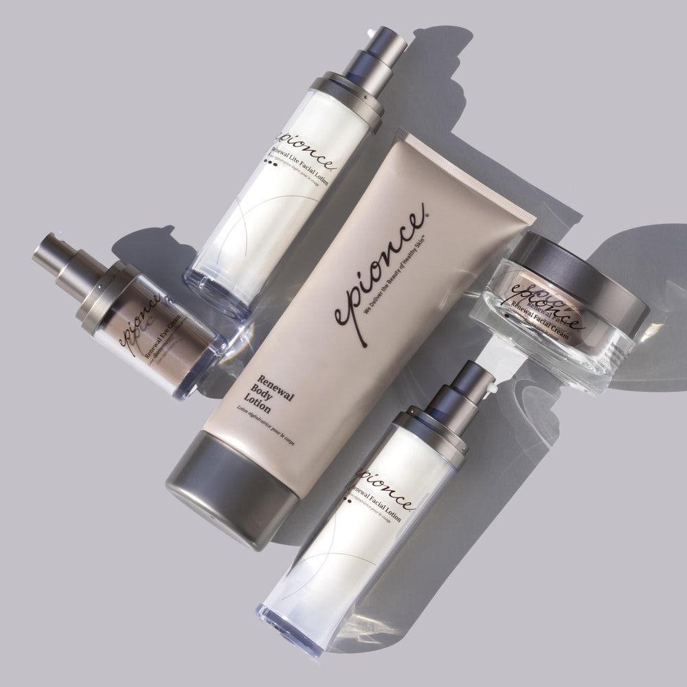 Epionce Renewal Body Lotion, zone-bras-jambes—amélioration visuelle des zones sèches.