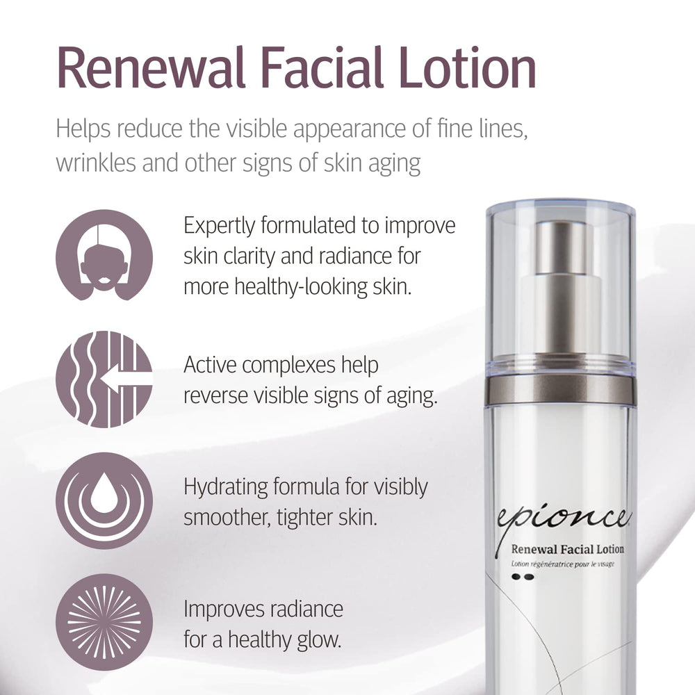 Texture légère d'Epionce Renewal Facial Lotion pour pénétration rapide