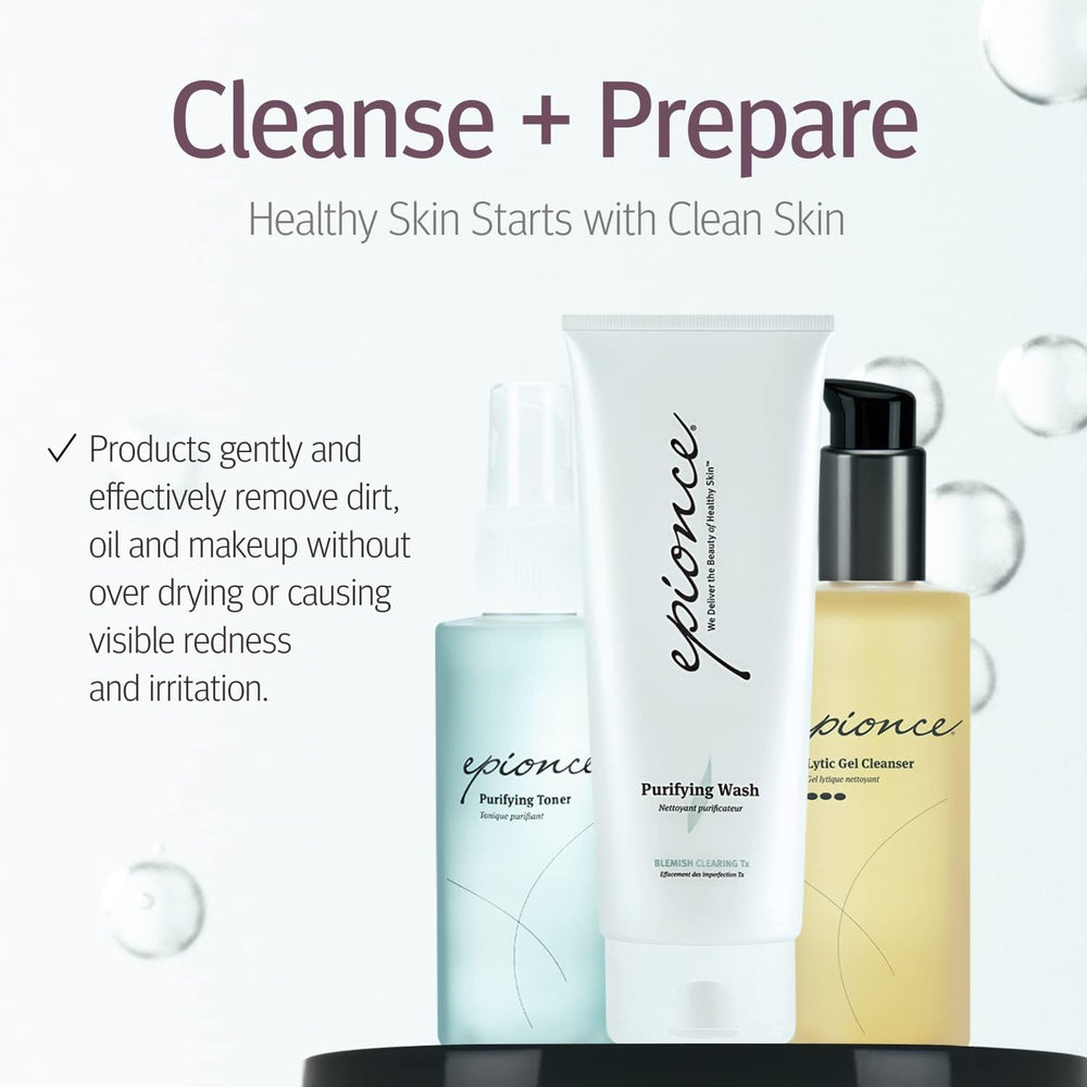 Epionce Tonique Purifiant emballage élégant et pratique pour la routine.