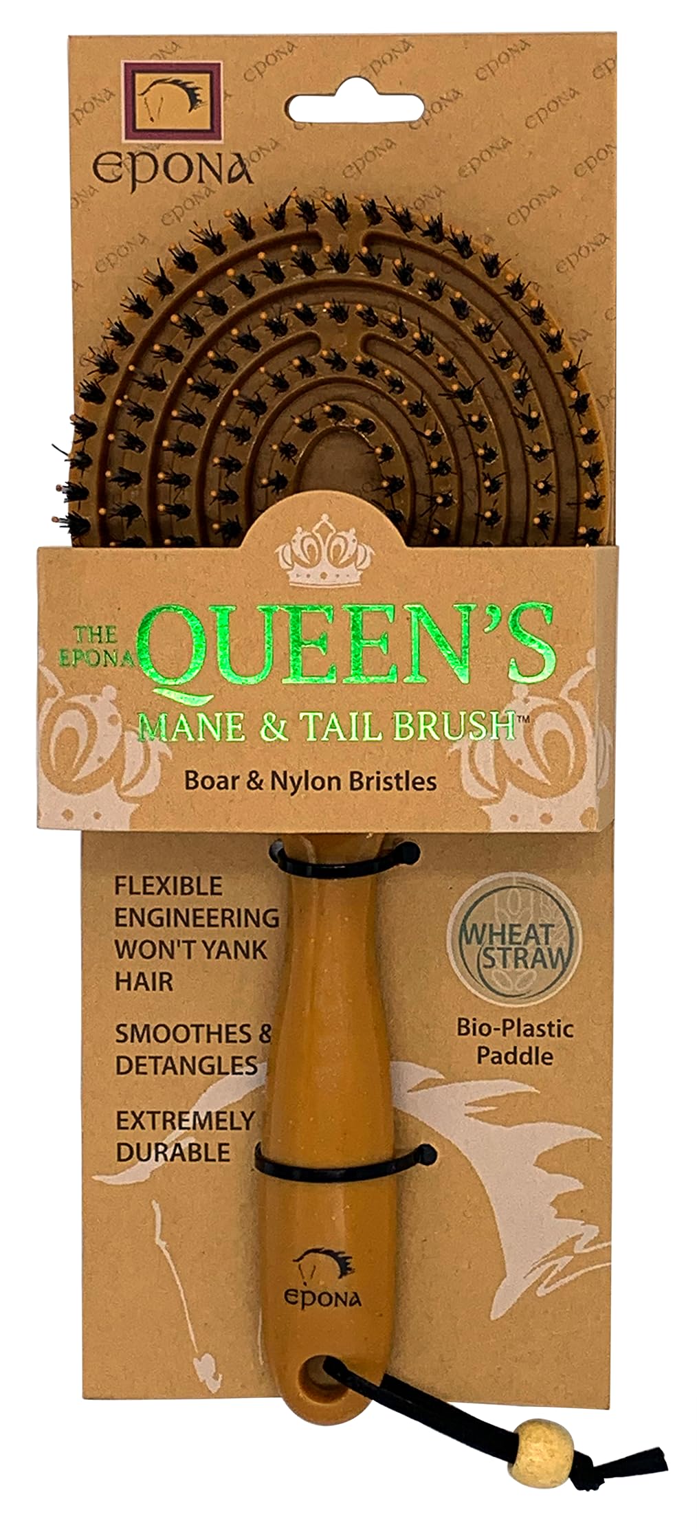 Brosse Epona Reine pour démêlage en douceur de la crinière et de la queue.