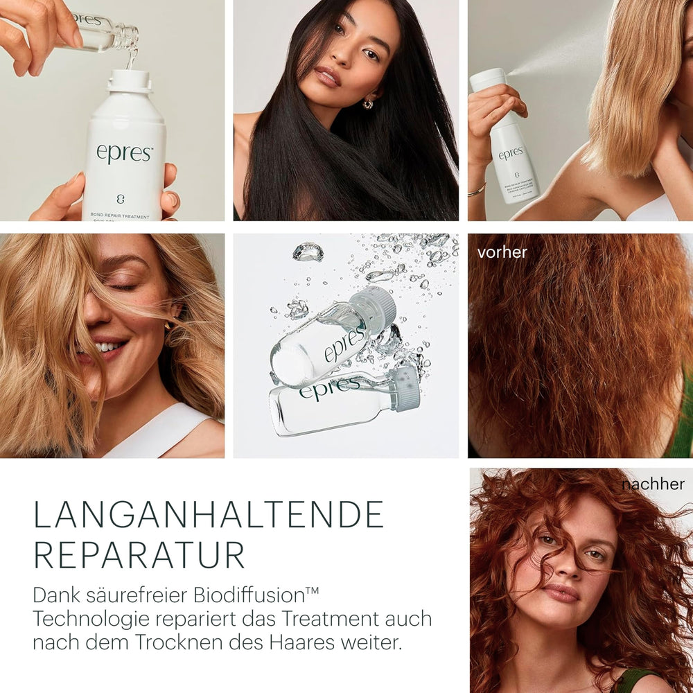 Ingrédients vegan biodégradables du kit Bond Repair par Epres