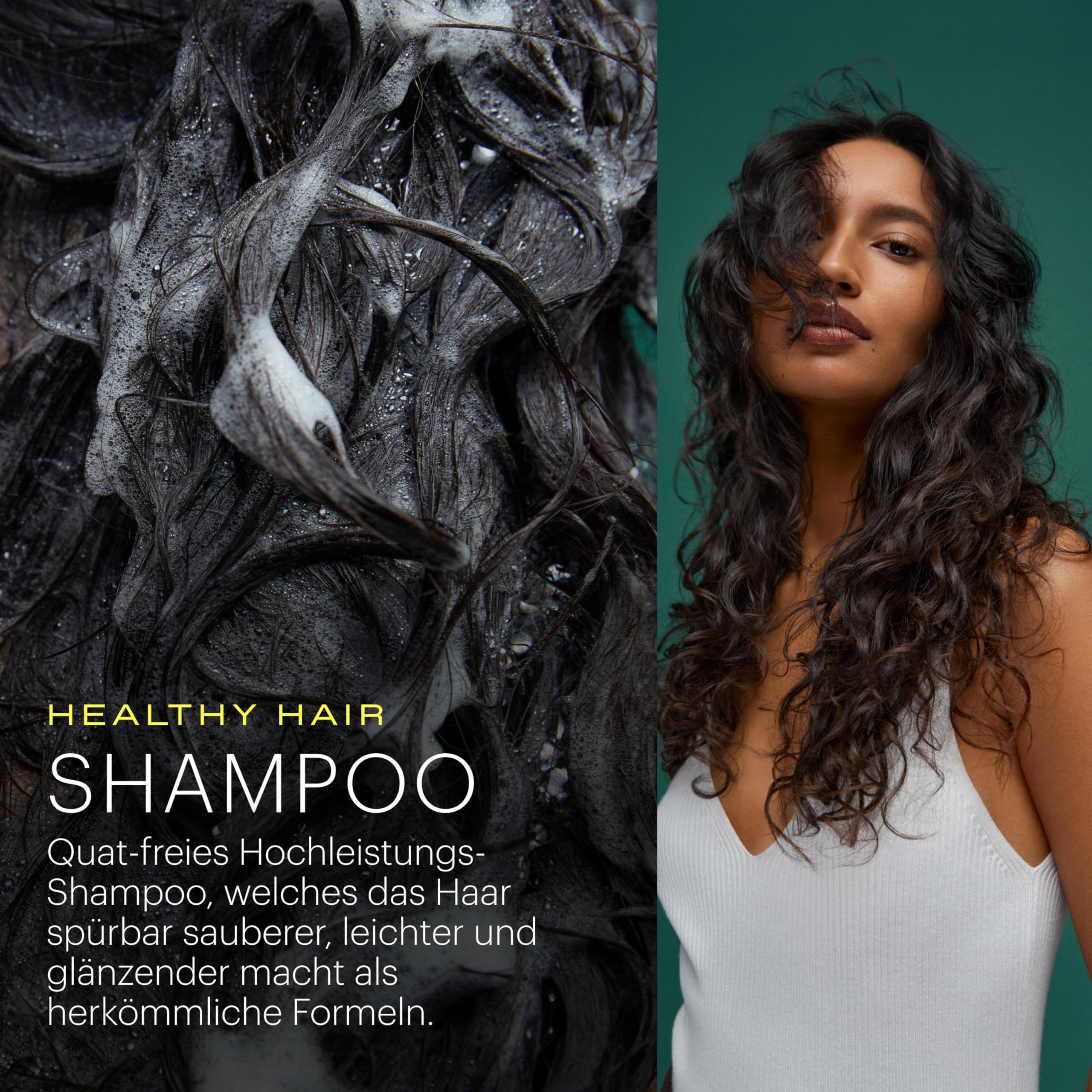 epres shampooing etiquette, étiquette lisible indiquant la technologie de réparation des cheveux