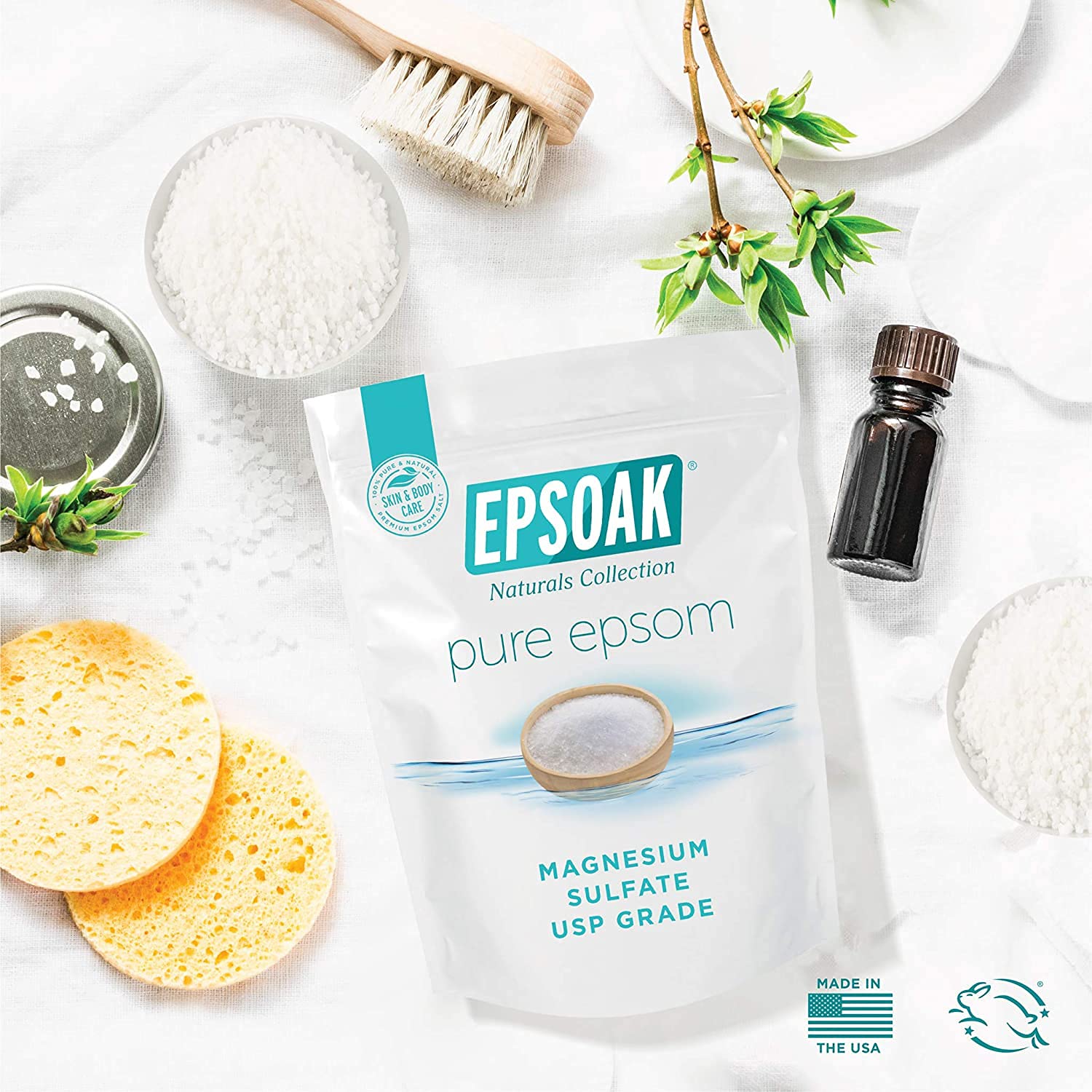 Epsoak Epsom Sel – pieds détendus et muscles soulagés après une journée.