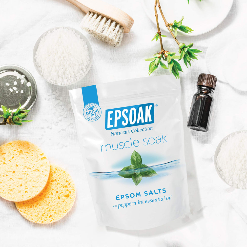Sels Epsoak de qualité USP pour un bain pur et sûr.