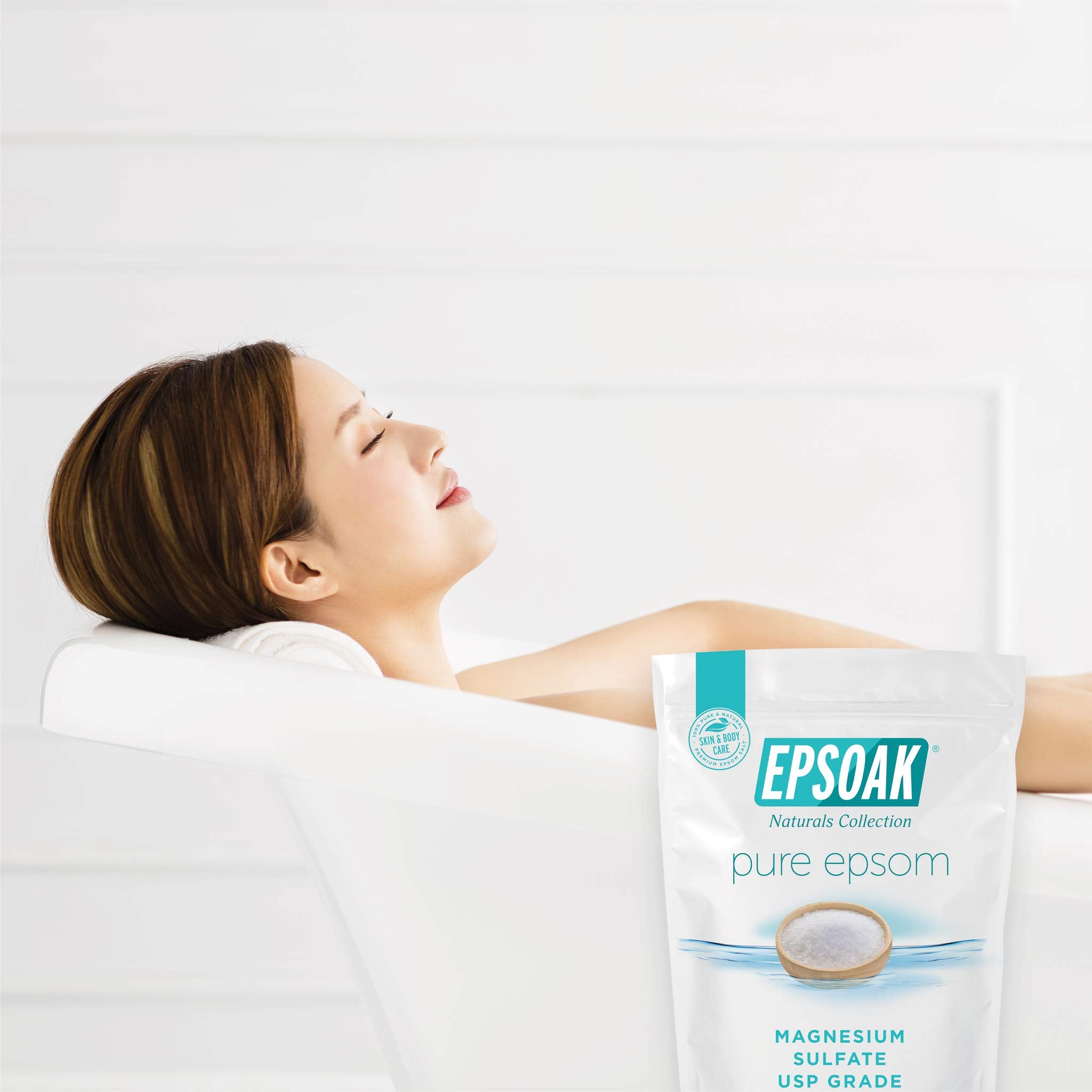 Epsoak soin peau et cheveux avec sel d'Epsom
