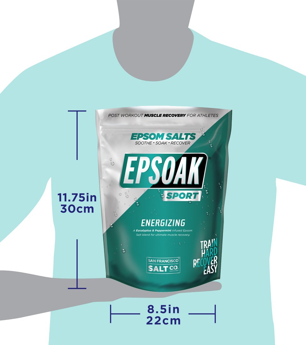 Epsoak Sport – bain pieds avec sels epsom après course, soulage les pieds fatigués