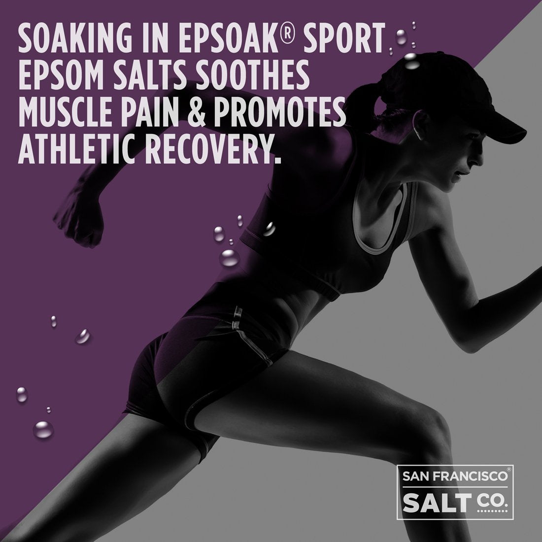 Epsoak Sport—dissolution rapide dans l’eau chaude pour un bain thérapeutique facile