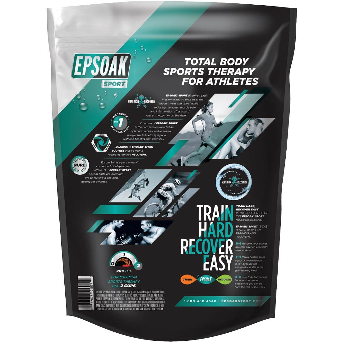 Epsoak Sport – emballage fabriqué aux États‑Unis, routine de récupération fiable