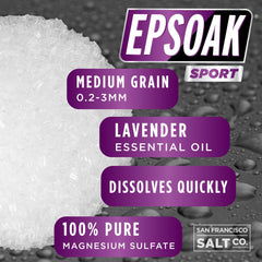 Epsoak Sport, sels d'Epsom à dissolution rapide, favorisant la récupération après l’entraînement