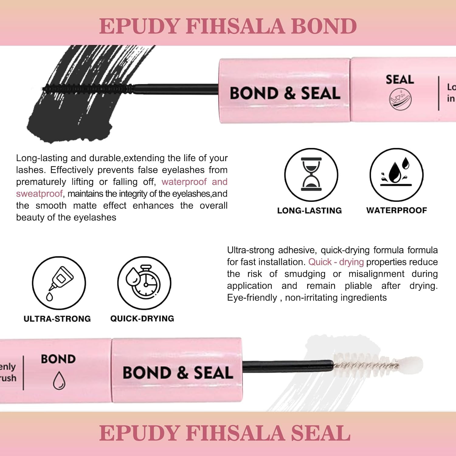 Kit cils maison EPUDY FIHSALA – testez différents styles chez vous.