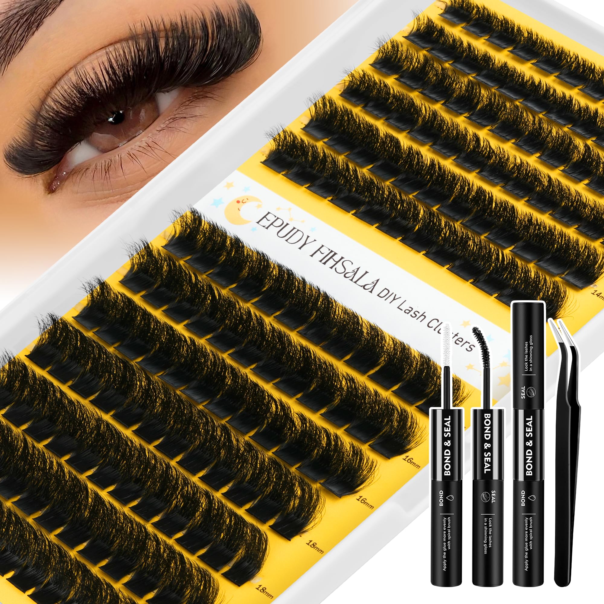 EPUDY FIHSALA volume dense 200D clusters — volume instantané pour des cils plus fournis