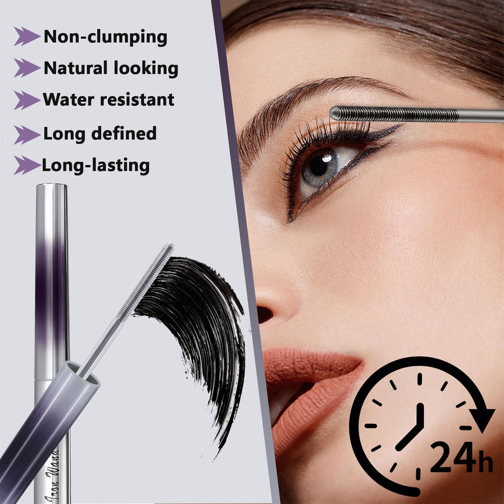 Eqimznv Mascara tenue longue durée et résiste à l'eau et à la transpiration.