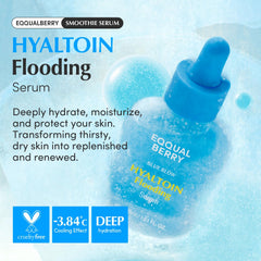 EQQUALBERRY Hyaltoin: application-visage pour peau repulpée et prête au maquillage.