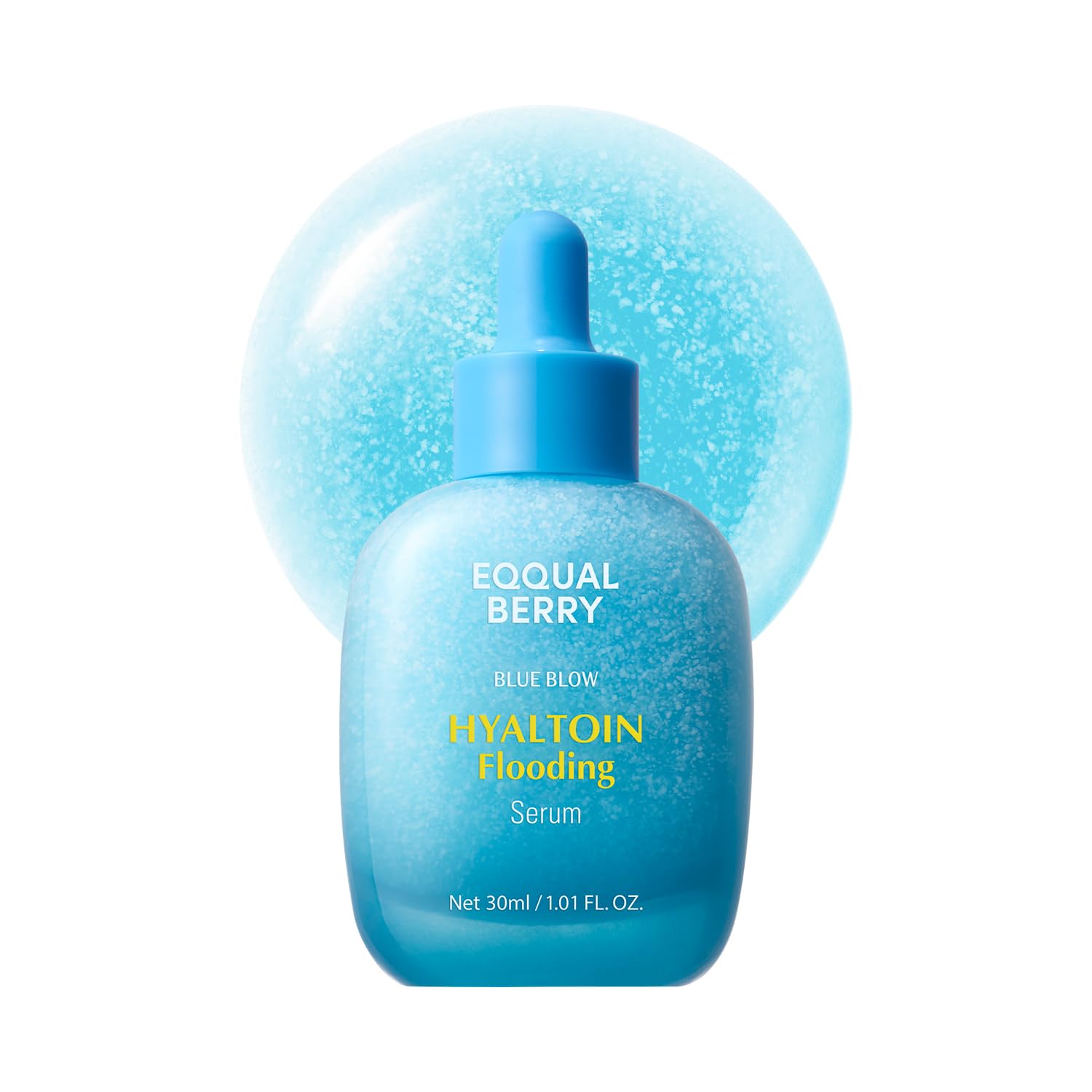 EQQUALBERRY Hyaltoin: sérum-bouteille pour hydratation profonde et fraîcheur durable.