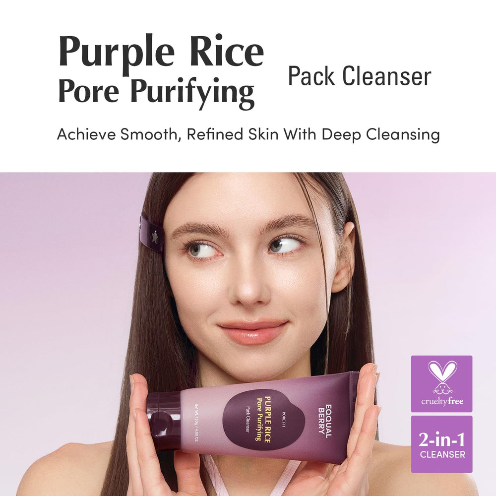EQQUALBERRY nettoyant-mousse-2-en-1 offre une peau propre et douce.