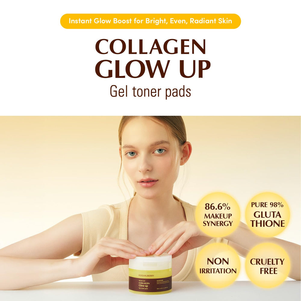 EQQUALBERRY pad-absorption-collagene-profond: absorption rapide du collagène pour peau hydratée.
