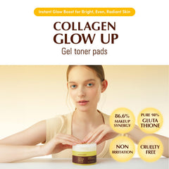 EQQUALBERRY pad-absorption-collagene-profond: absorption rapide du collagène pour peau hydratée.