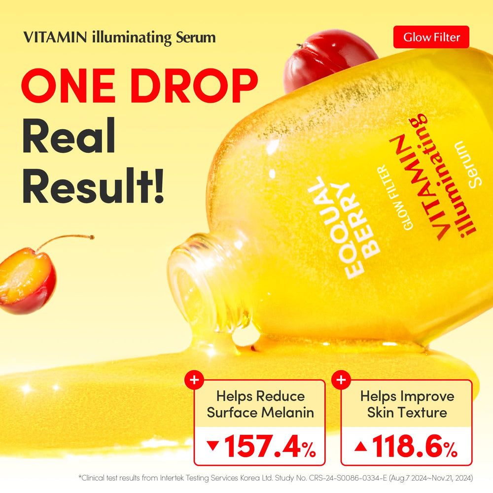 EQQUALBERRY Sérum goutte: application précise pour teint uniforme et lumineux.