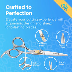 Ciseaux-coiffure 6,5 pouces Equinox : coupe fluide et précision durable.