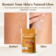 Beurre Mangue Cru Era of Nature 8oz, base naturelle pour baume lèvres faits maison.