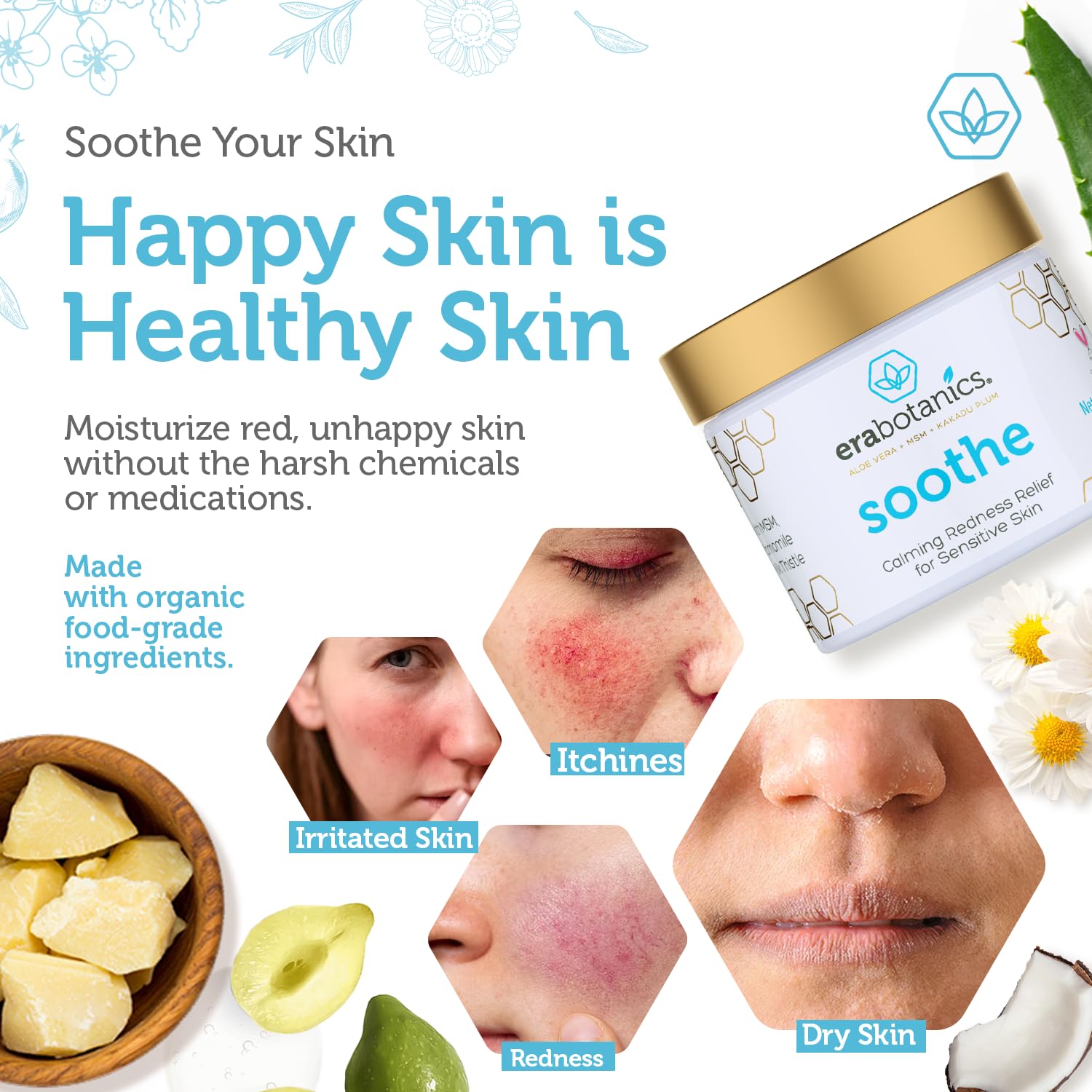 Ingrédients clés: miel de Manuka et camomille pour peaux sensibles.