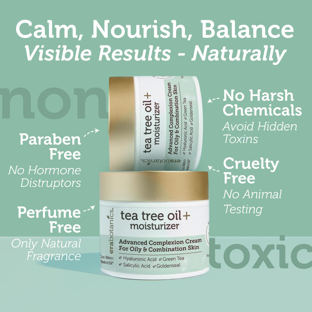 Emballage éthique et recyclable de Era Organics Tea Tree sans cruauté animale.