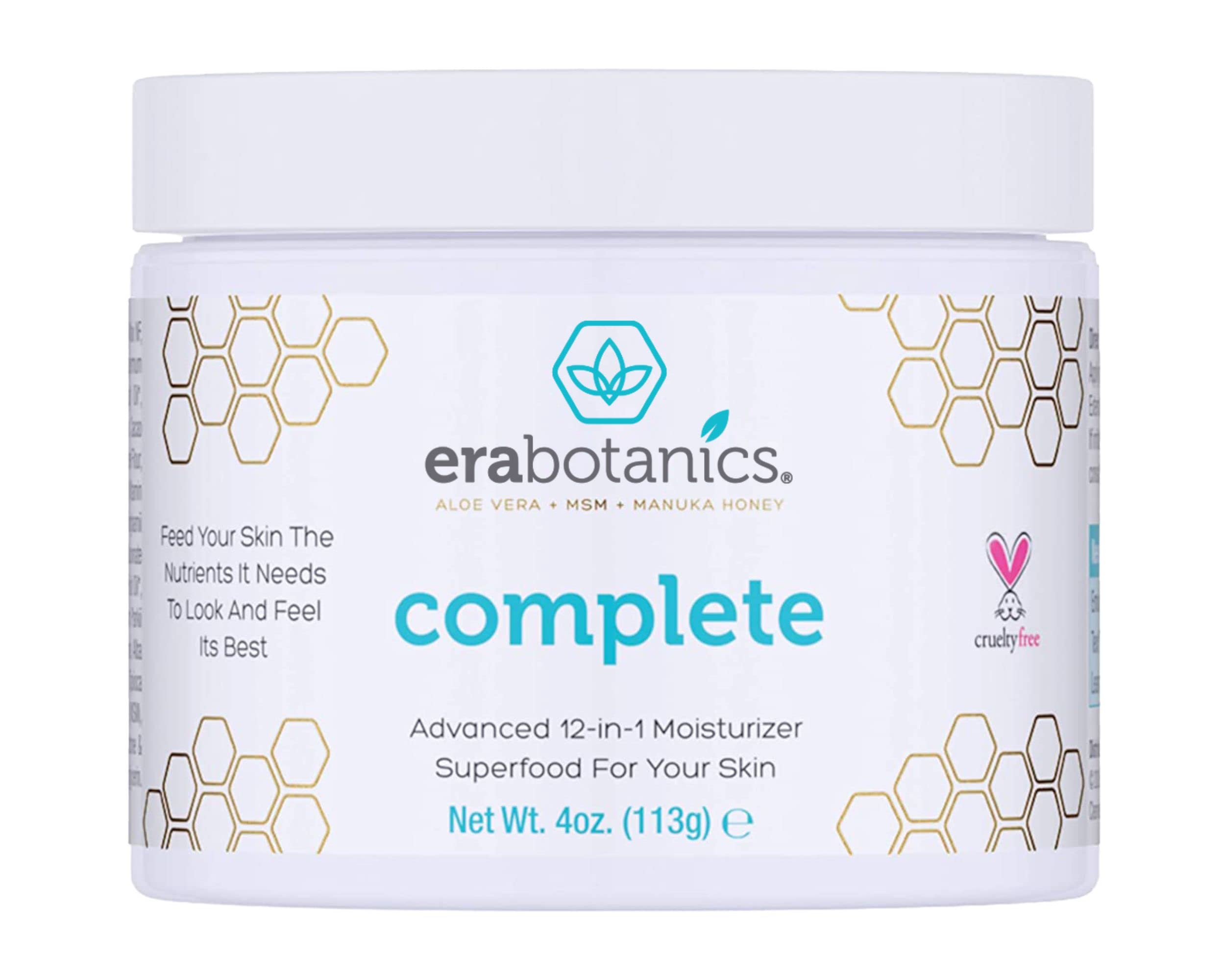 Era Organics Crème Visage Manuka Honey en bouteille : soin nourrissant pour peau équilibrée.