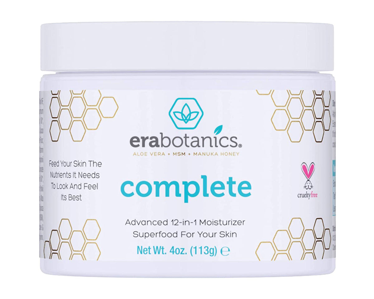 Era Organics Crème Visage Manuka Honey en bouteille : soin nourrissant pour peau équilibrée.