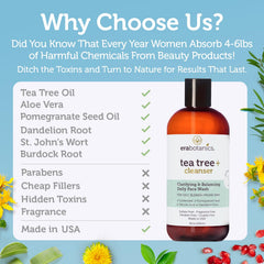 Era Organics Purifiant Arbre à Thé Apaisement Botanique - texture douce et effet calmant sur la peau.