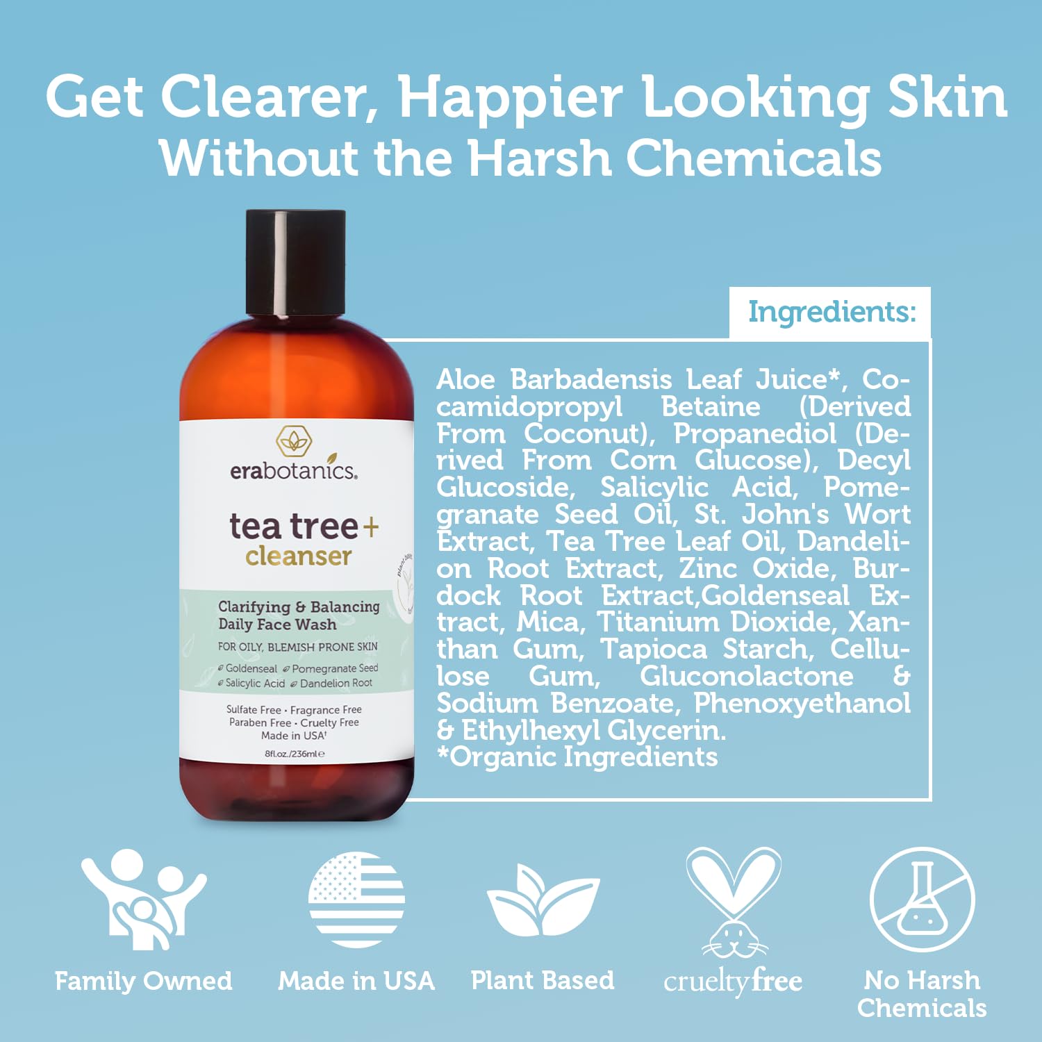 Era Organics Purifiant Arbre à Thé Routine - étape clé pour une peau plus nette et équilibrée.