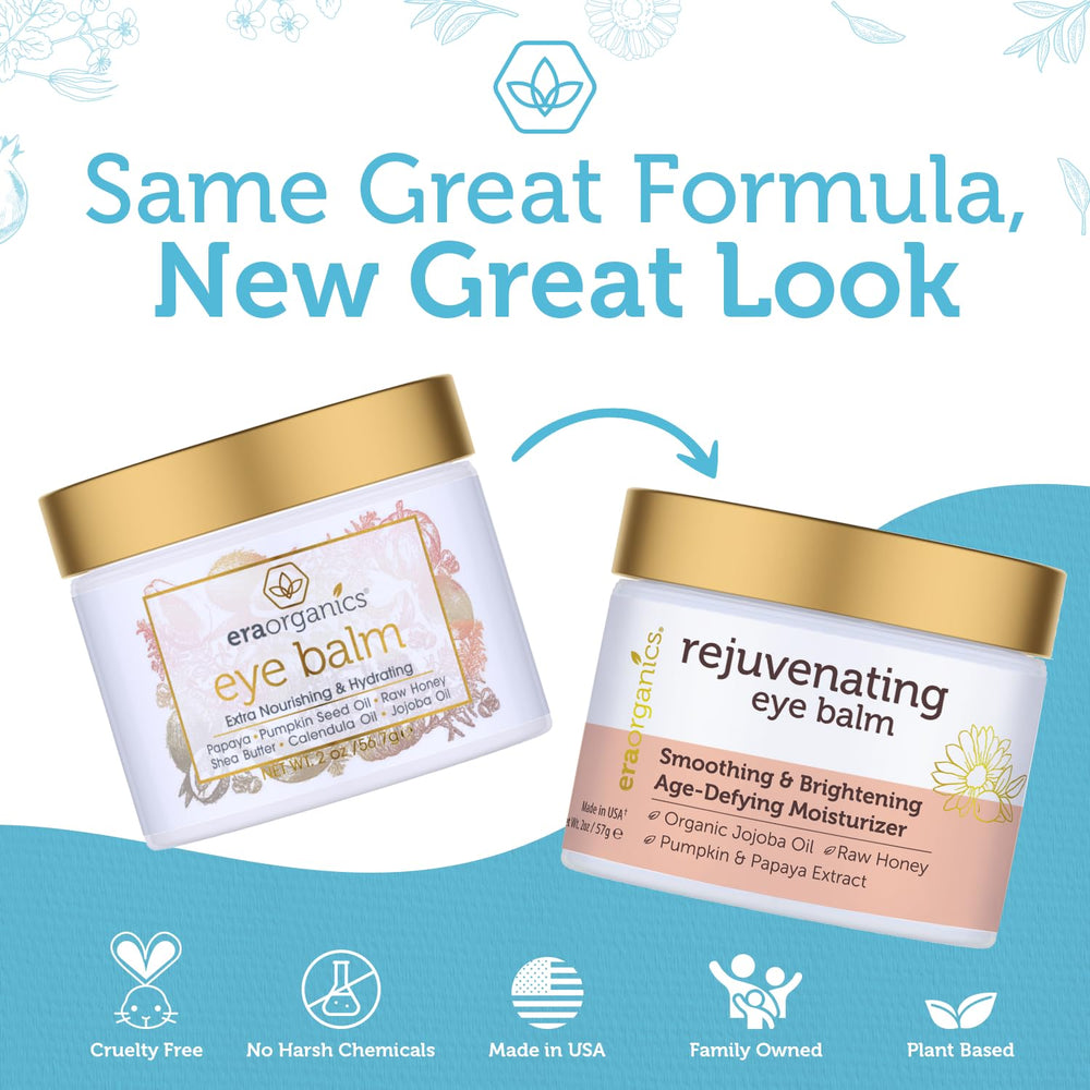Routine soin yeux nocturne Era Organics, fraîcheur au réveil.