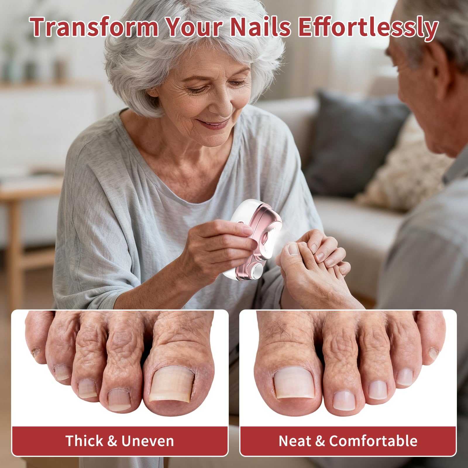 ERDFCV Clipper adaptée aux seniors, aide à la coupe sans effort.