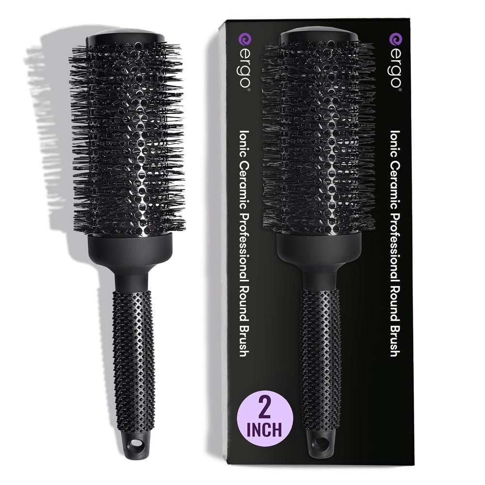 Brosse ERGO céramique ionique pour brushing à domicile avec volume.