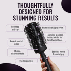 Conception sans accrocs et design lisse pour un brushing fluide.