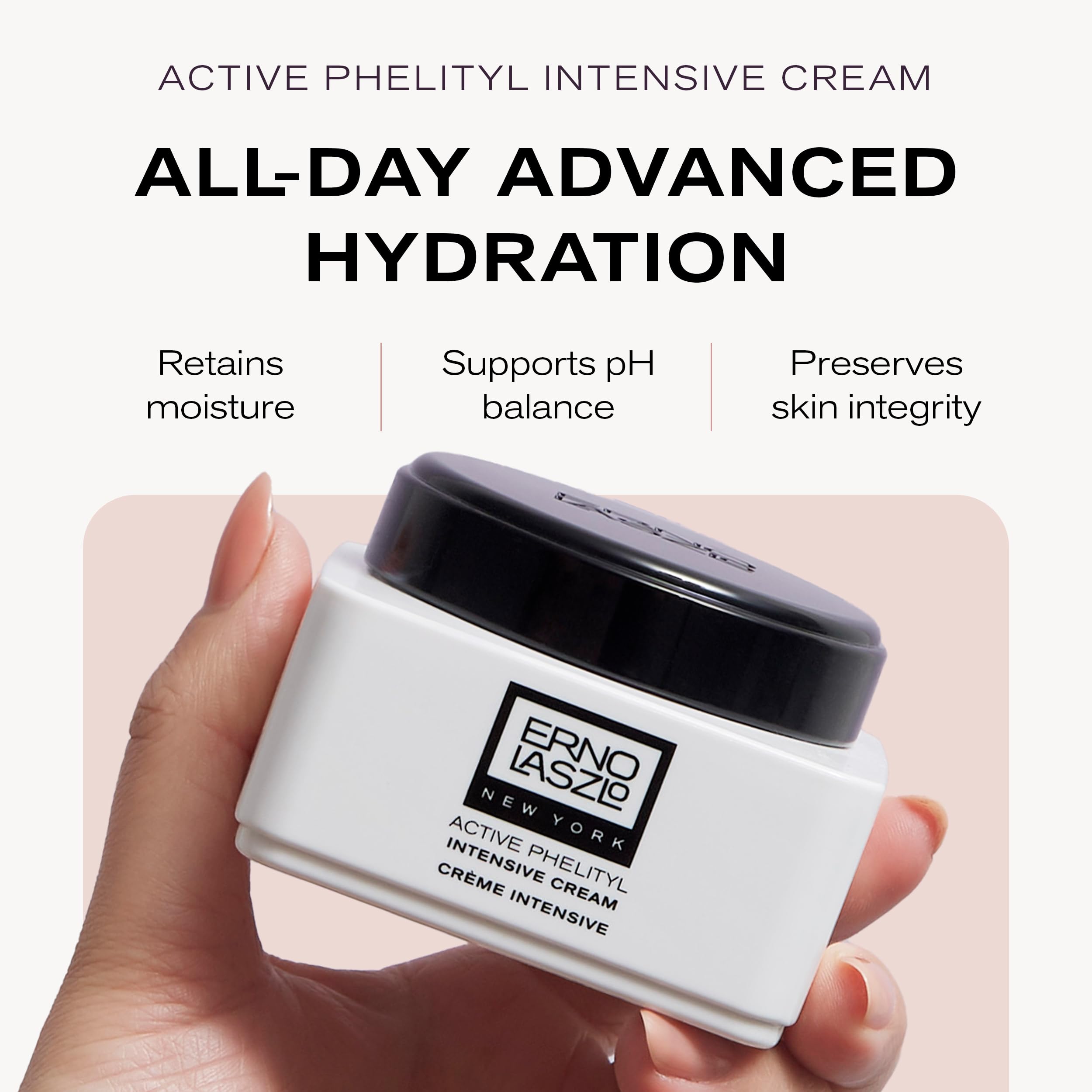 Texture crème visage d'Erno Laszlo pour peau sèche