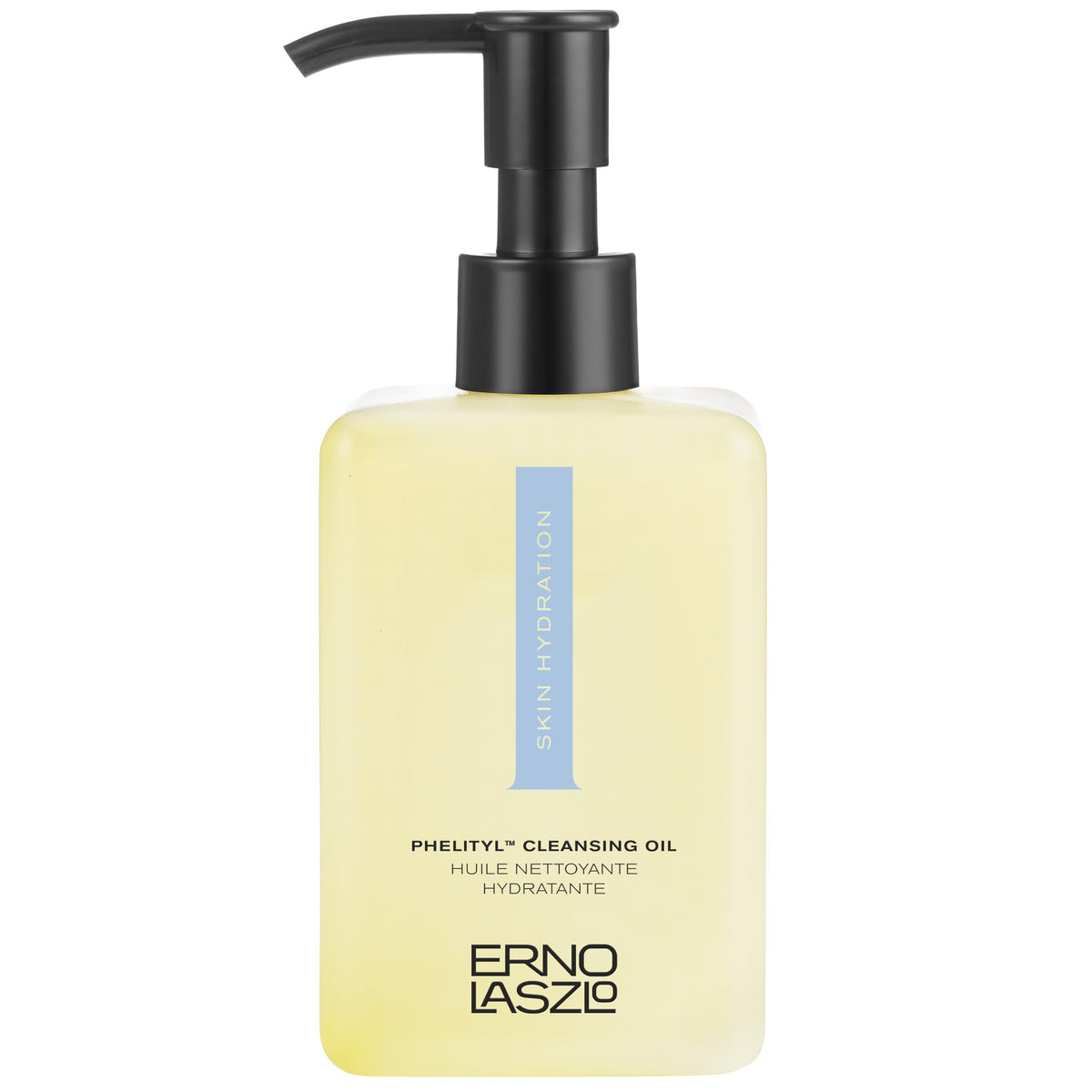 Bouteille Erno Laszlo Hydra-Therapy Phelityl Oil, nettoyage doux et hydratant.