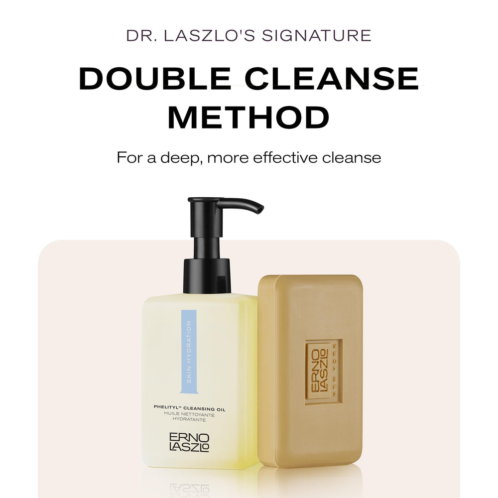Mélange d'huiles hydratantes et vitamine E, nourrissant la peau avec Erno Laszlo.