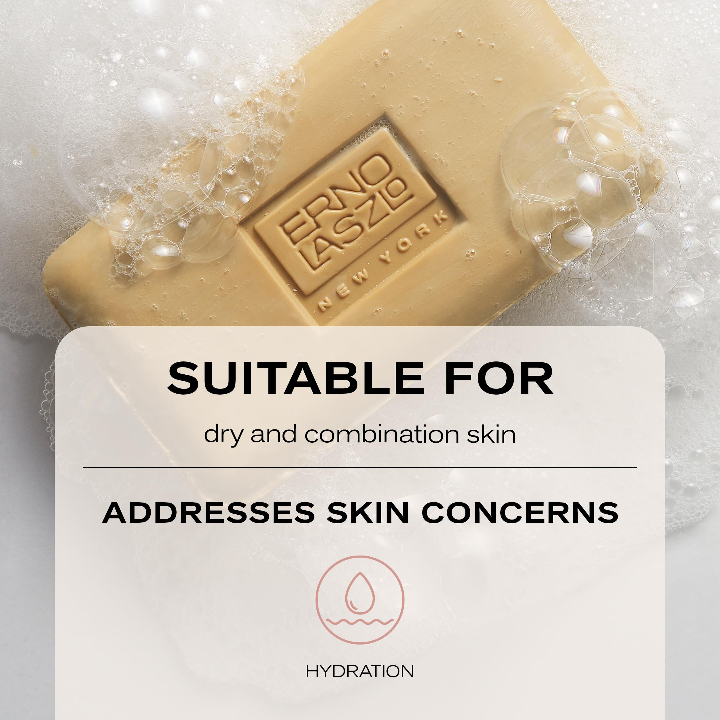 Erno Laszlo Phelityl Bar Visage – formulation douce avec des acides gras essentiels.