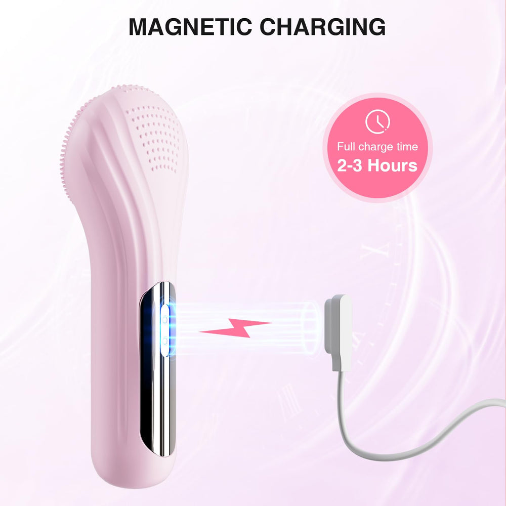 ERROWIN brosse-visage-silicone-ergonomique, prise en main confortable.