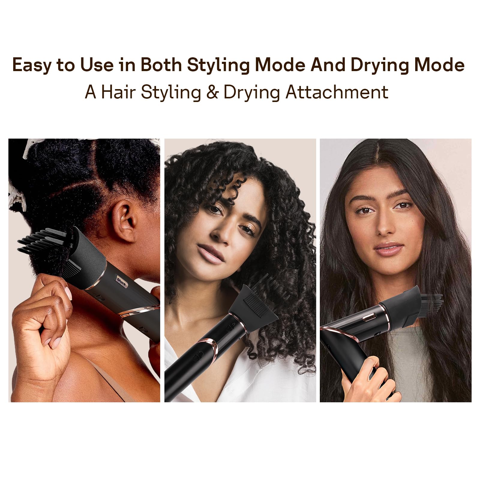 Esctabalt peigne à dents larges pour Shark FlexStyle – compatible uniquement avec le système FlexStyle.