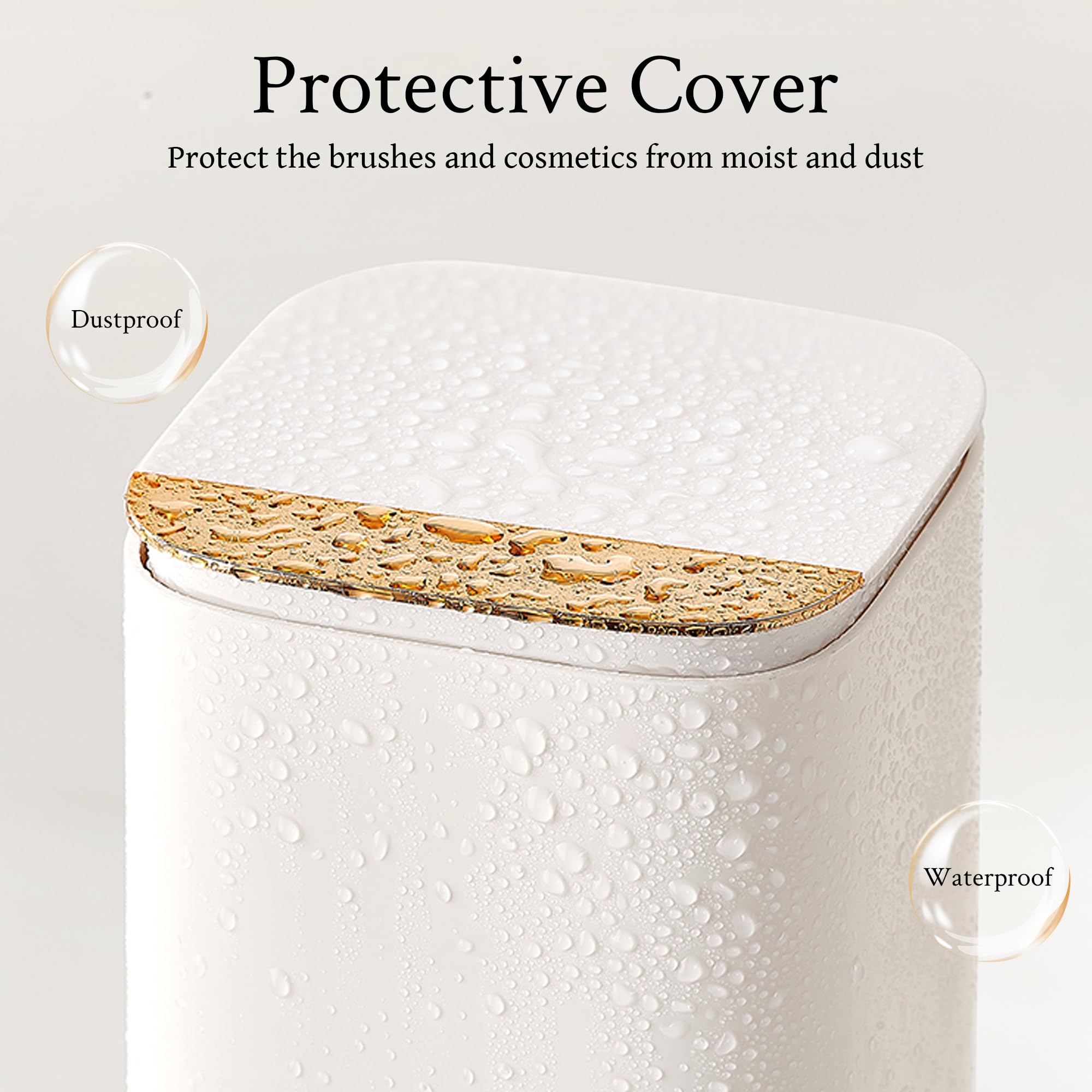 Esdallina protection anti-poussière et humidité gardant les pinceaux propres.