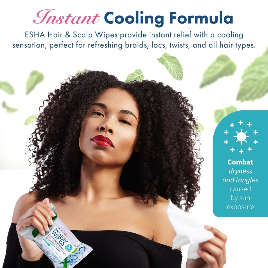 Lingettes ESHA confiance quotidienne : cheveux frais et prêts à briller.