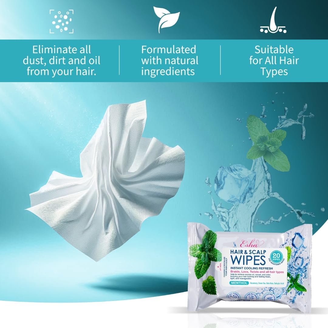 Lingettes ESHA mobilité : rafraîchissement pratique en tout lieu.