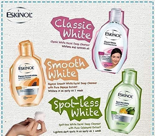 Texture mousse légère du Nettoyant Eskinol Naturals, pour une peau nette et fraîche.